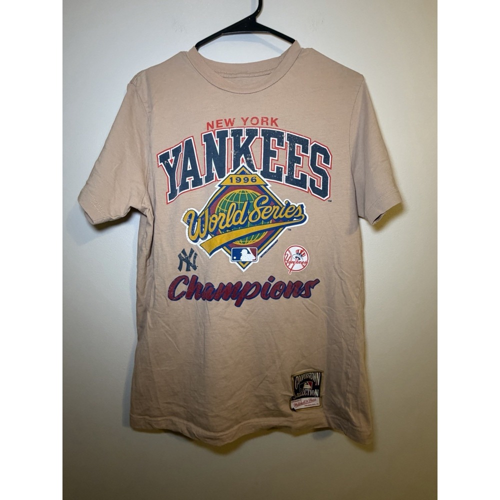Mitchell & Ness New York Yankees T Shirt 1996 World‎ Series Retro Look Mens M